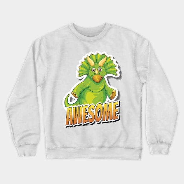 Awesome Centrosaurus Dinosaur Life Triceratops Crewneck Sweatshirt by ProjectX23Red